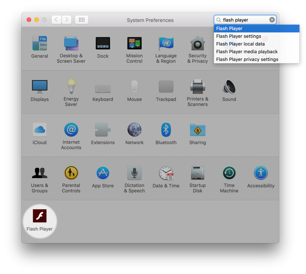 adobe flash player for os x 10.5