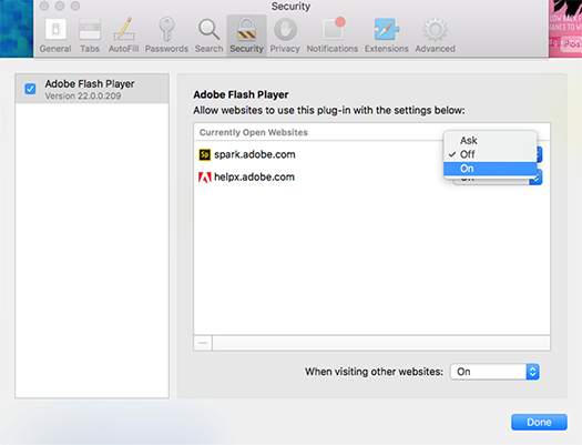 update adobe flash player for mac os x 10.5.8